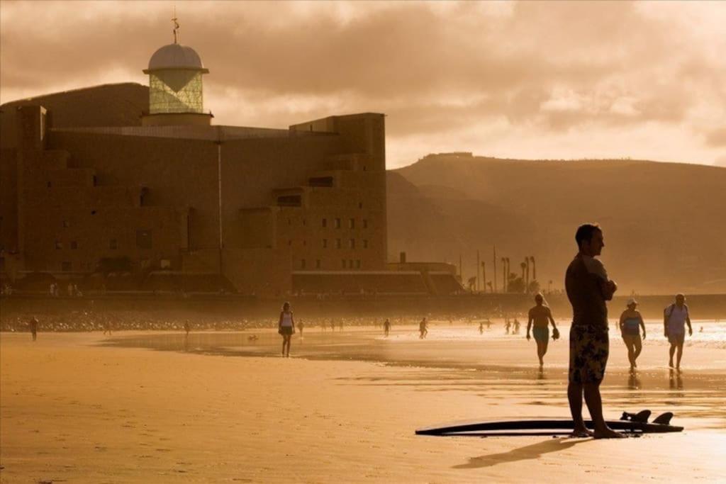 Апартаменты Sunrise-Sunset Amazing Seaviews Las Canteras Beach Лас-Пальмас-де-Гран-Канария Экстерьер фото